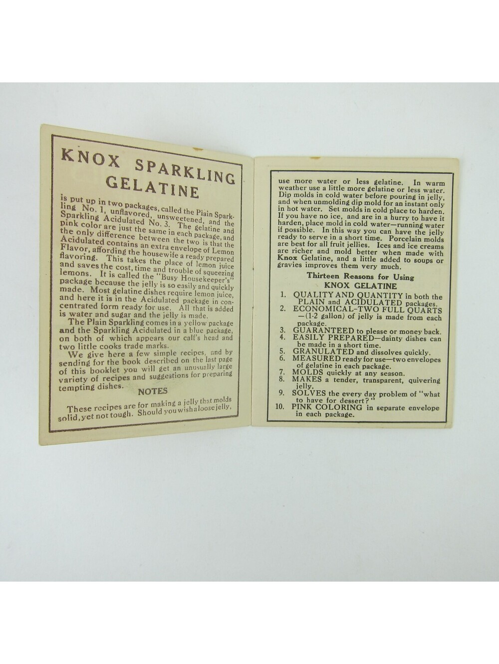 Victorian Trade Card Booklet Knox Gelatine White & Black Baby Cooks Antique 1910 - Picture 2 of 16